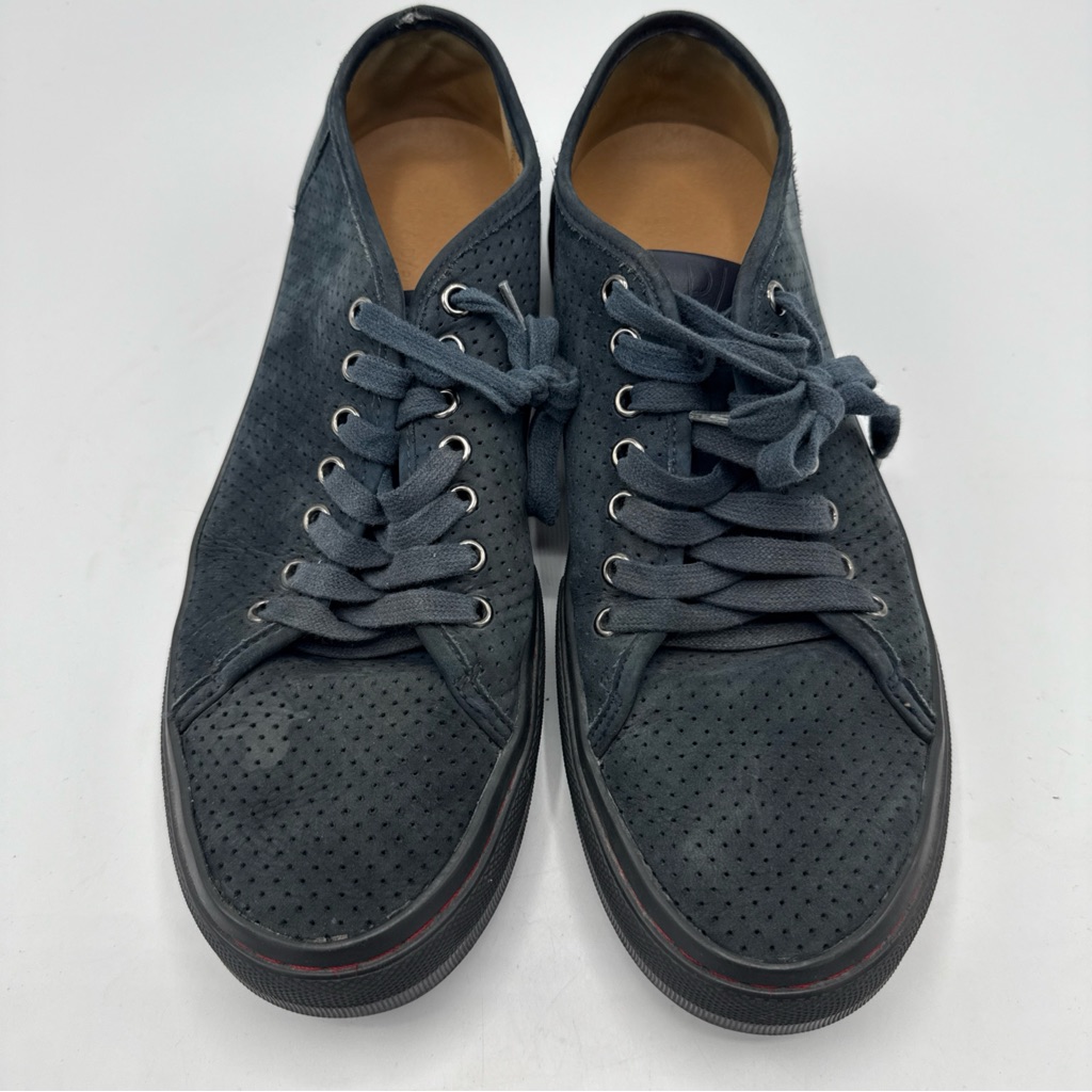 Donald Pliner Mens Navy Suede Sneakers Size 11